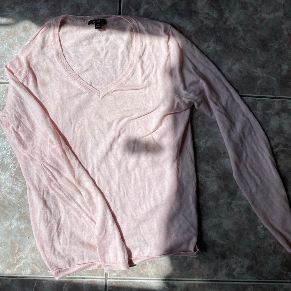 Jacob soft knit sweater top in pastel pink